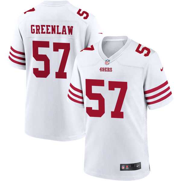 Men%27s San Francisco 49ers #57 Dre Greenlaw Nike White Alternate Legend Vapor Limited Jersey Dzhi->san francisco 49ers->NFL Jersey